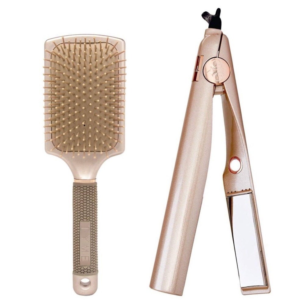 BNIB Tyme Iron and Brush set